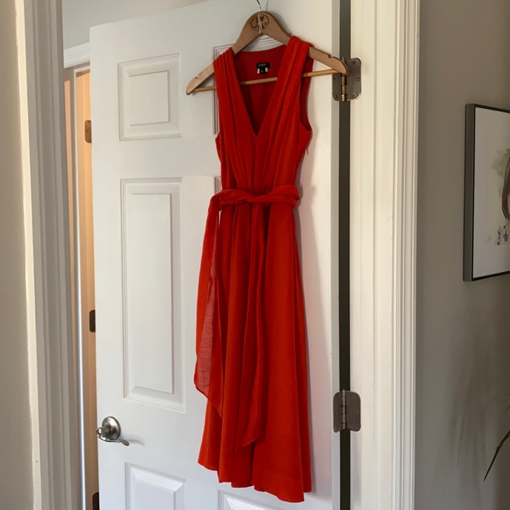 J Crew Orange Dress